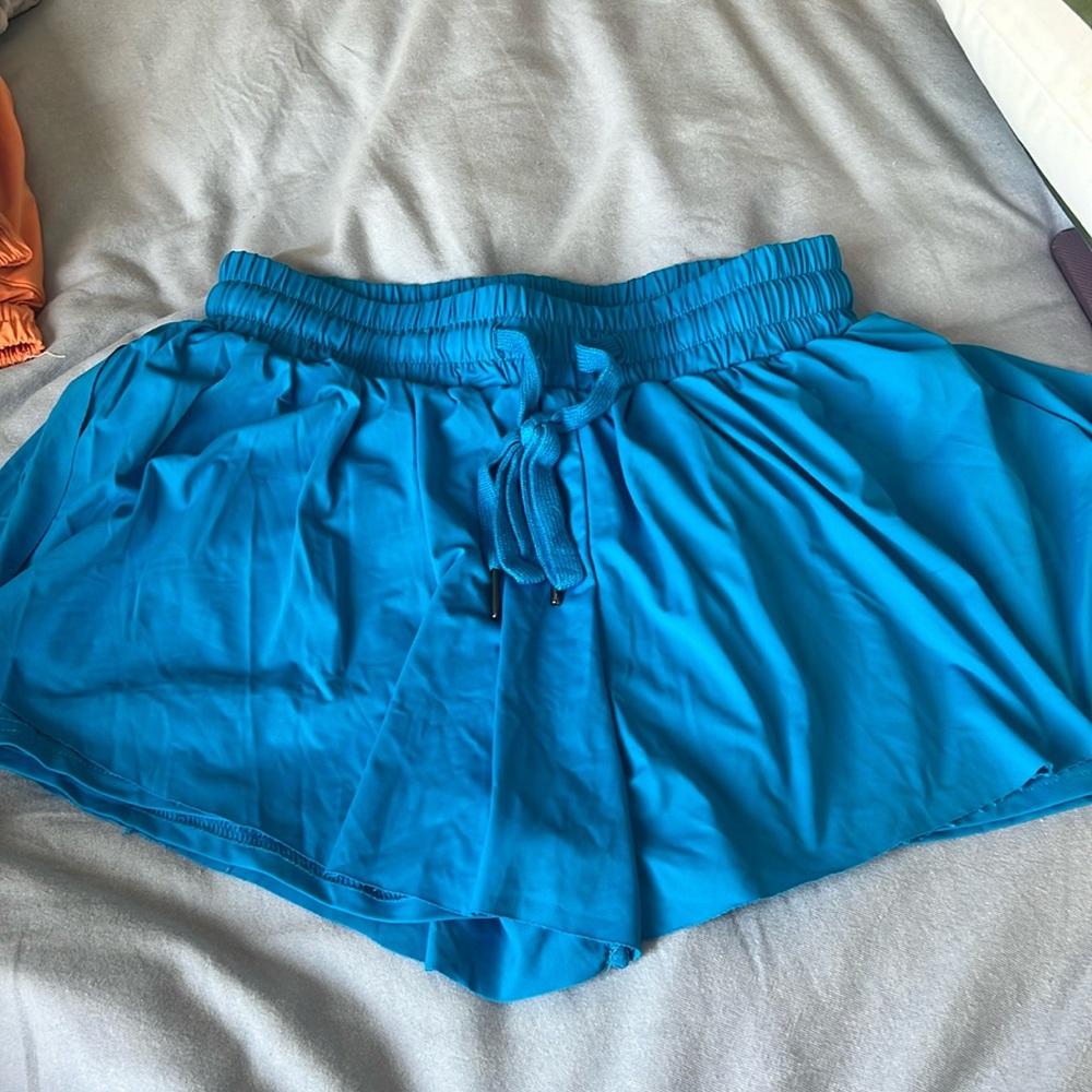 Royal blue shorts from Amazon